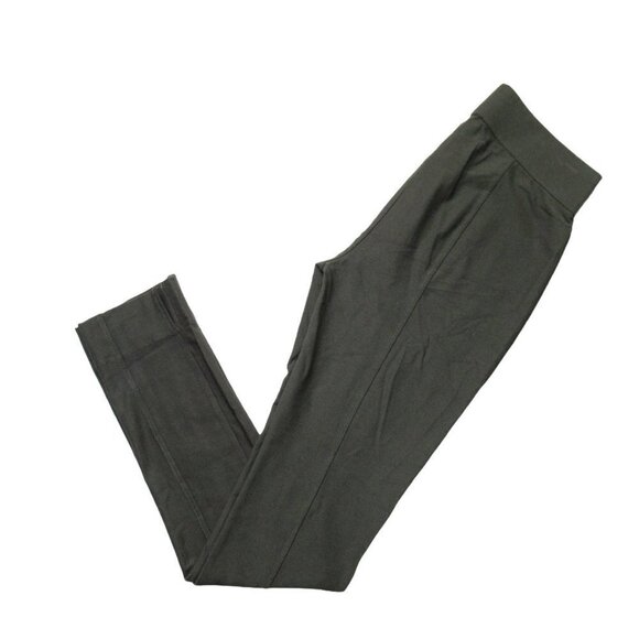 NWT Eileen Fisher Slim in Oregano Green Seamed Washable Crepe Pants 2XS XXS - Picture 5 of 7